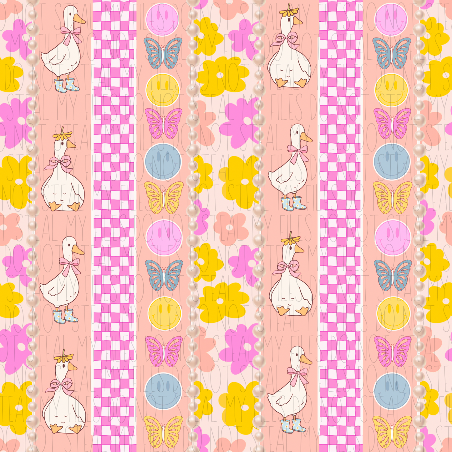 Floral goose
