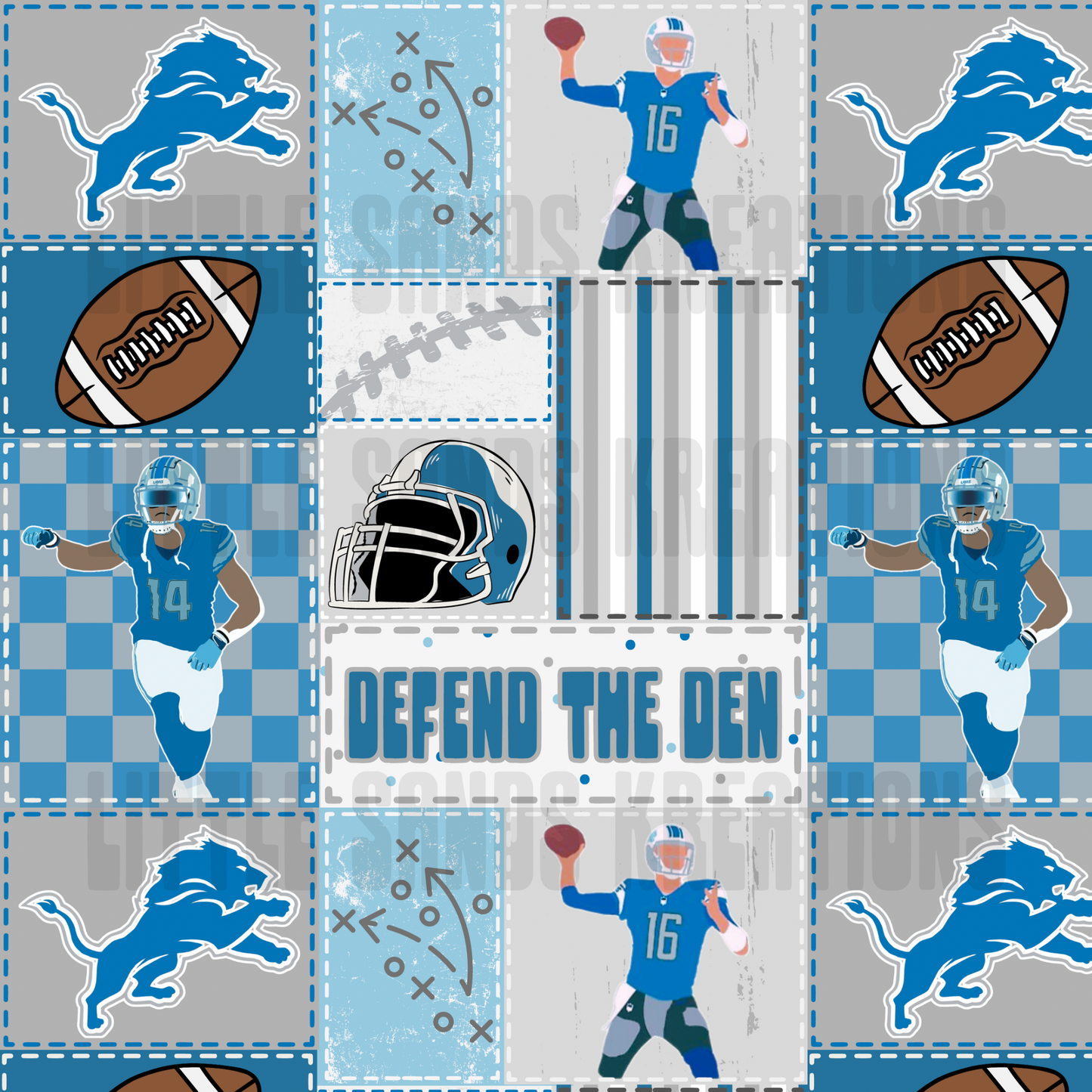 Lions patchwork