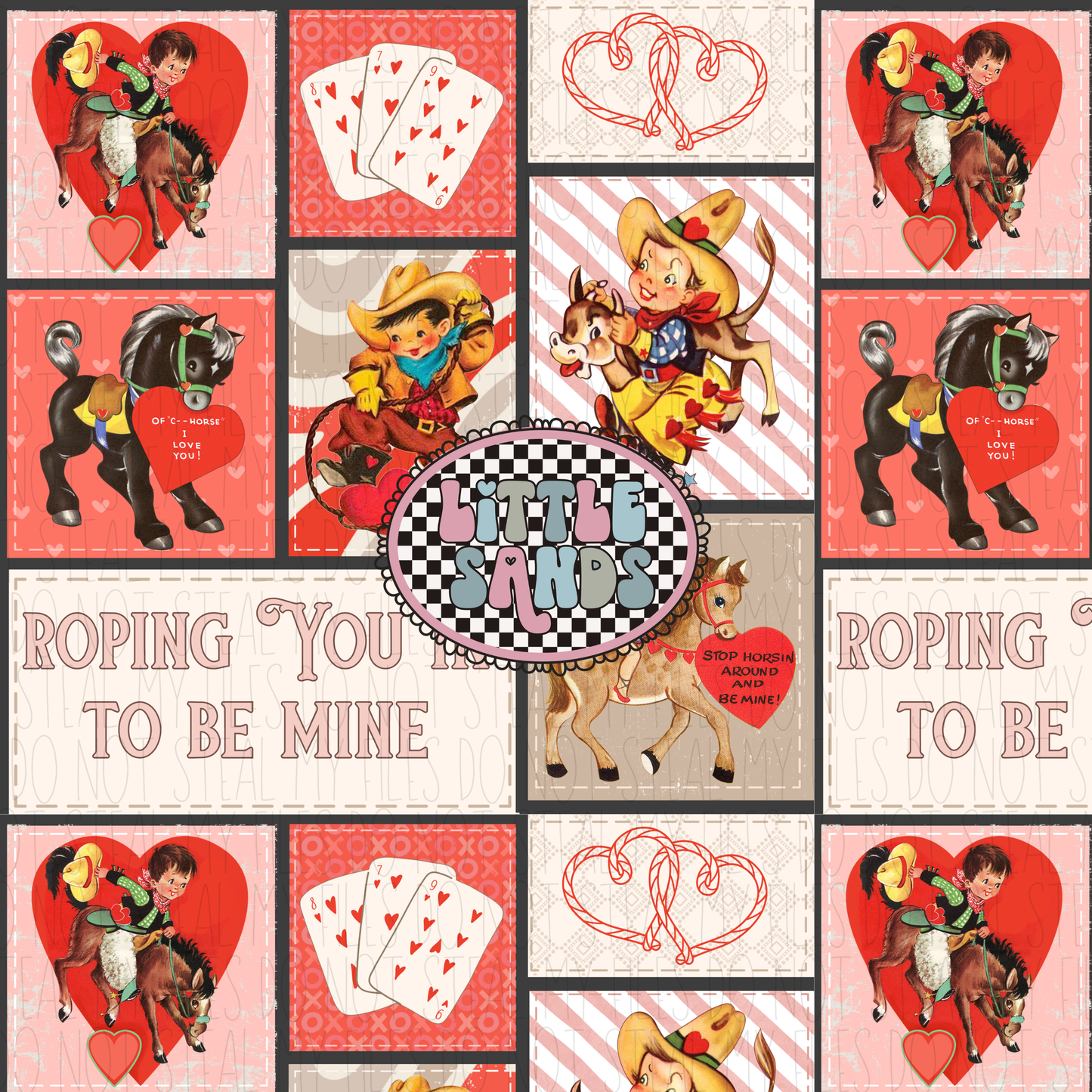 Western Valentine patchwork