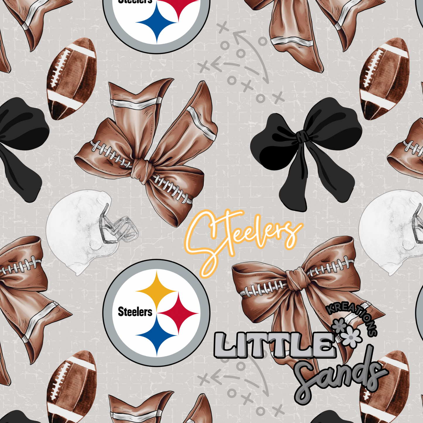 Football coquette-steel