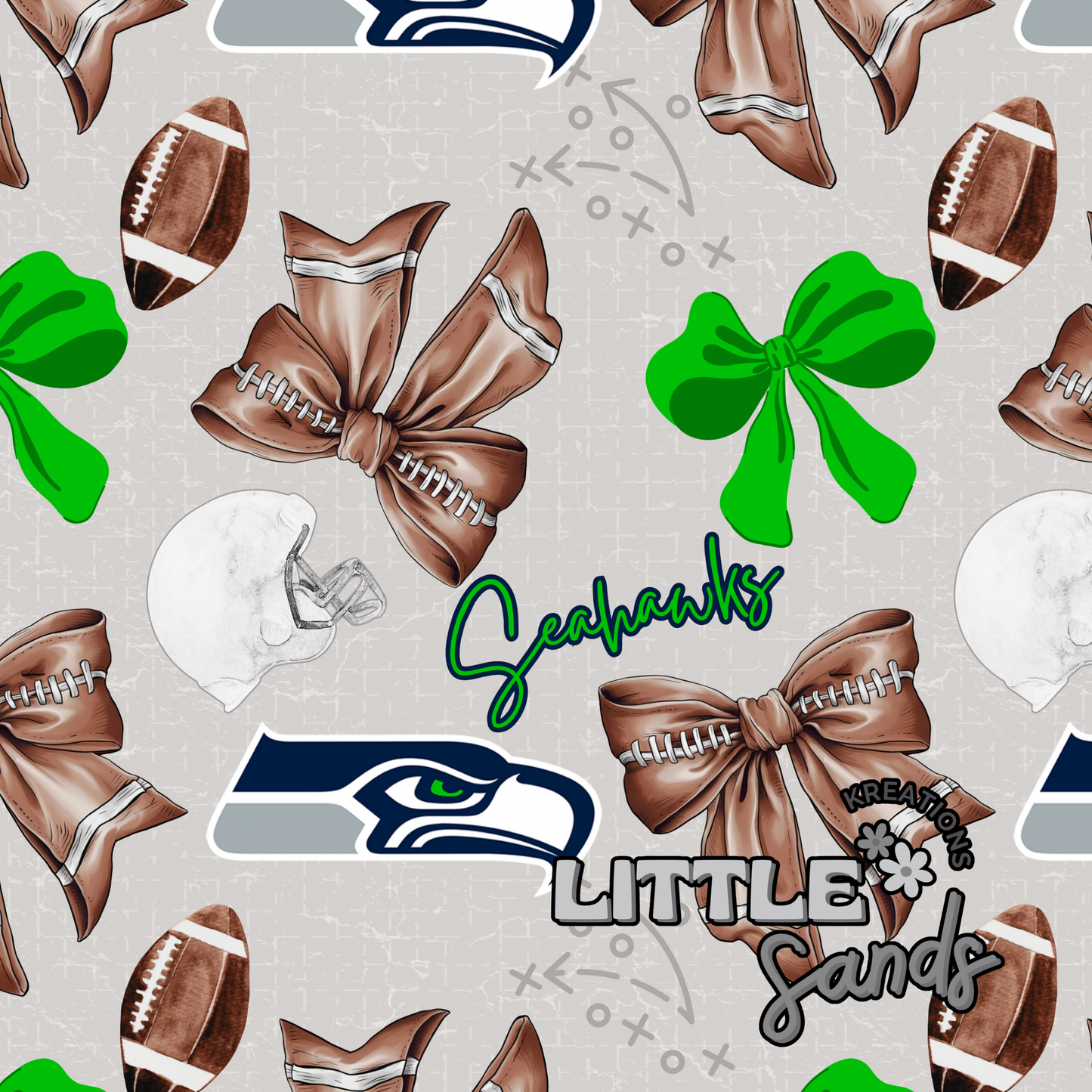 Football coquette-Seahawks