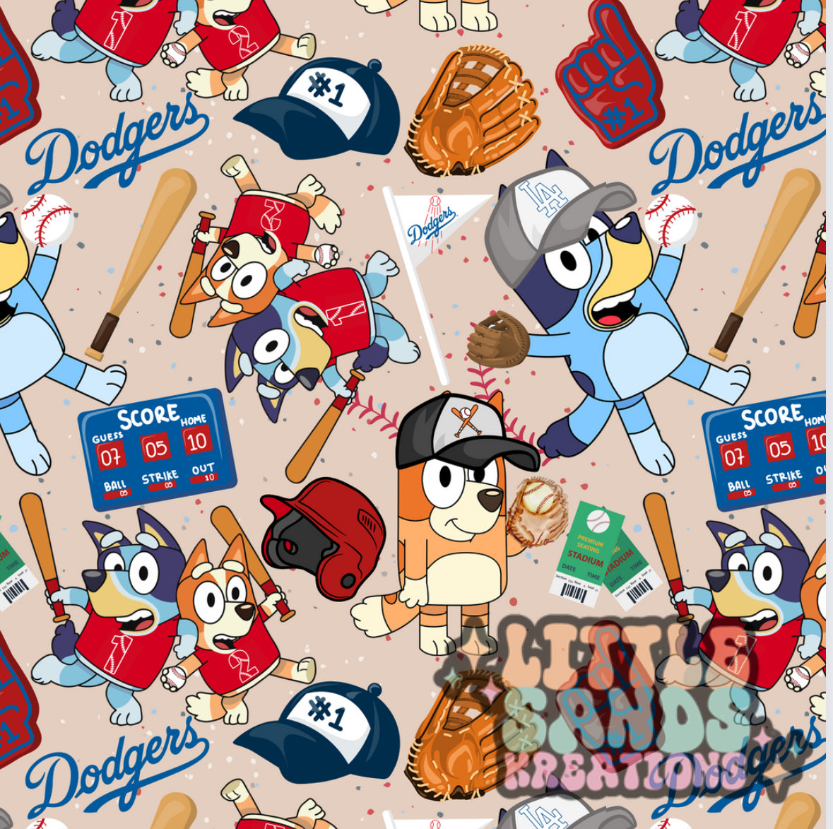 Blue dog dodgers