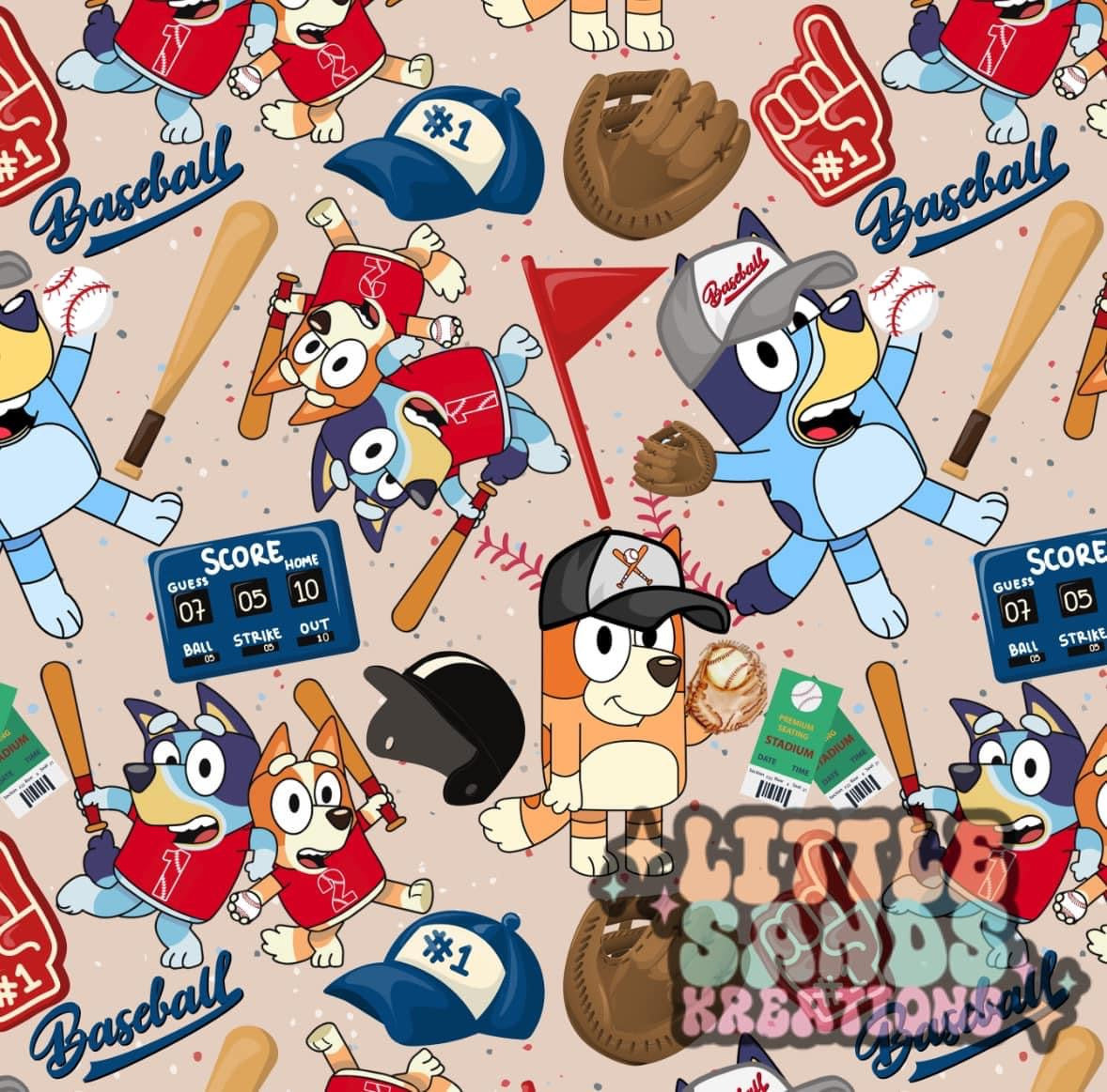 Blue dog baseball