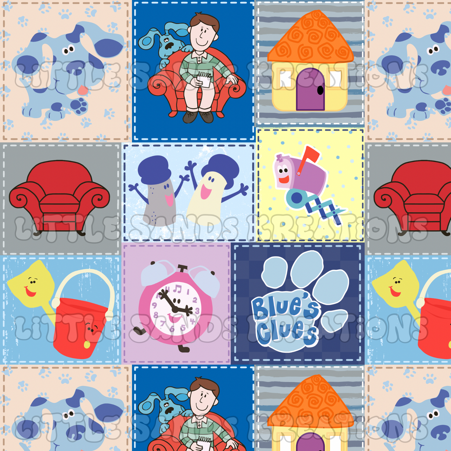 Blues patchwork