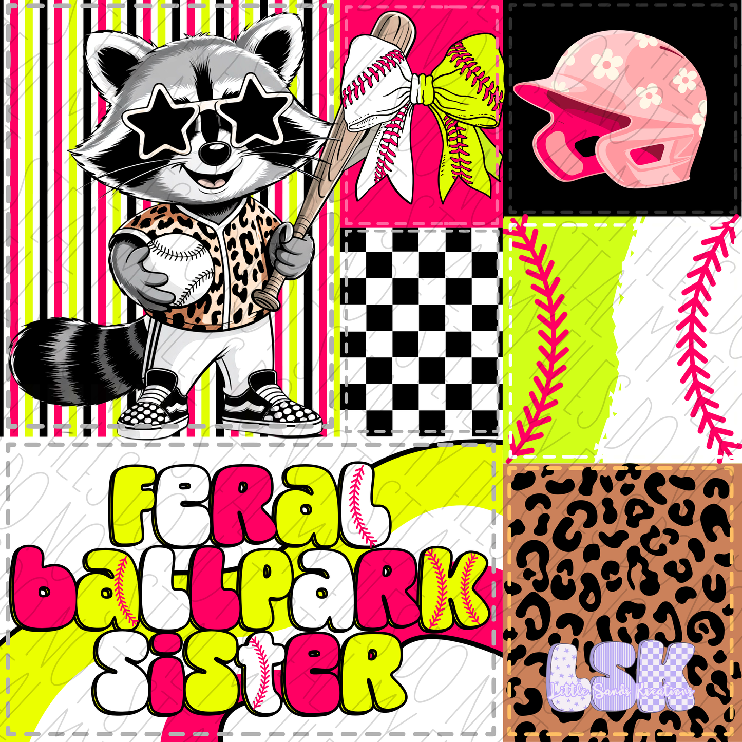 Feral Ballpark Sister patchwork