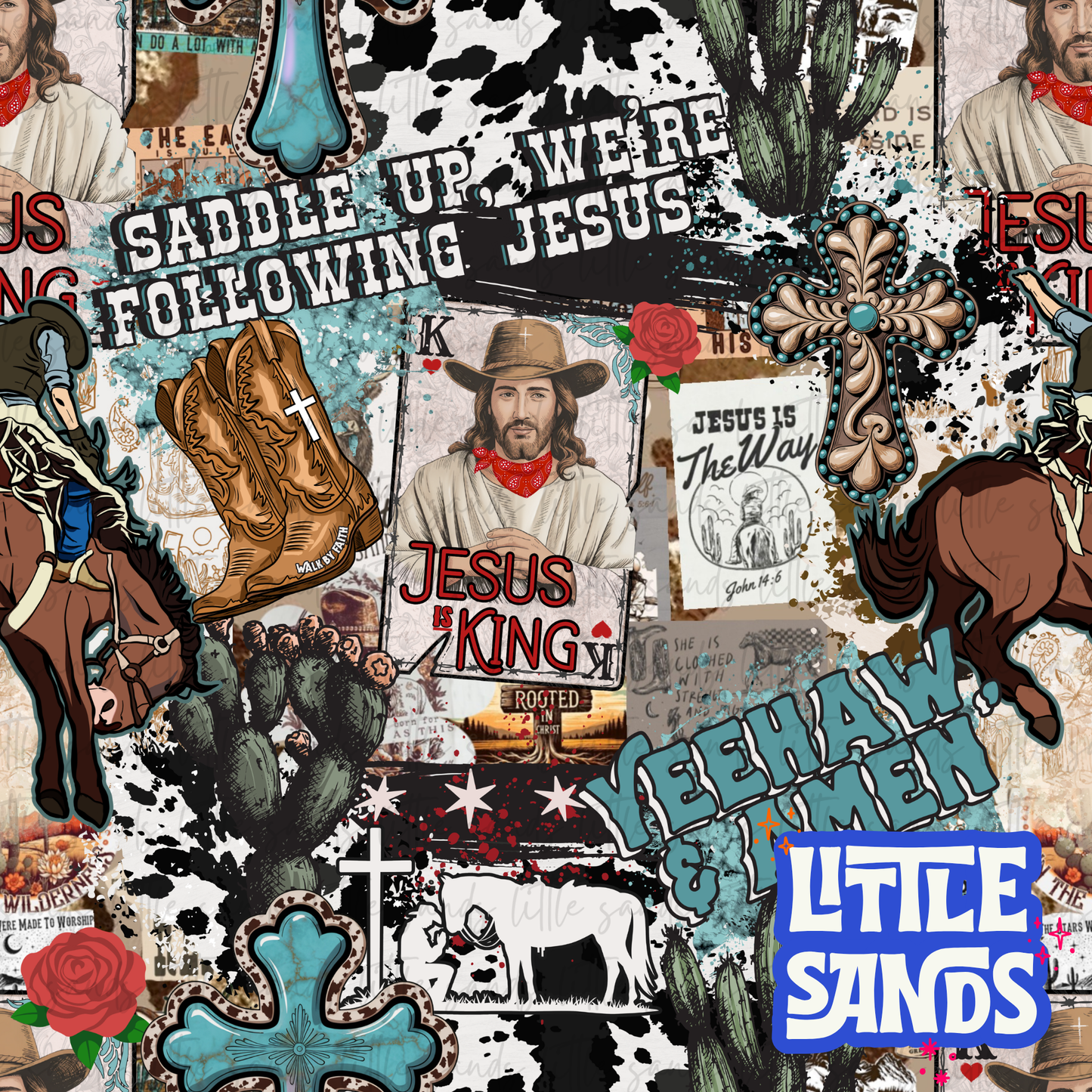 Jesus is King-blue