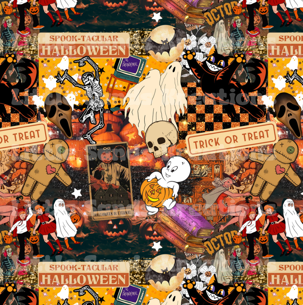 Vintage halloween collage