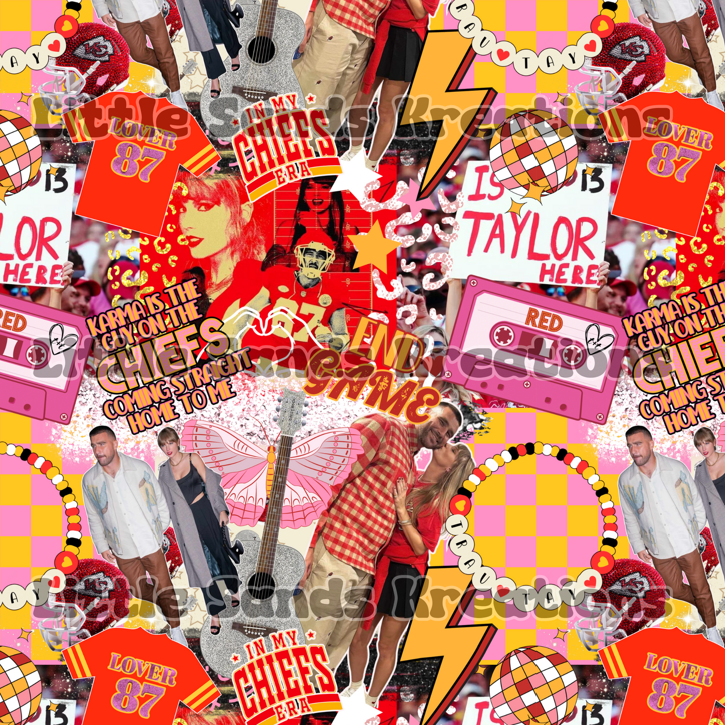 Tay X Chiefs collage
