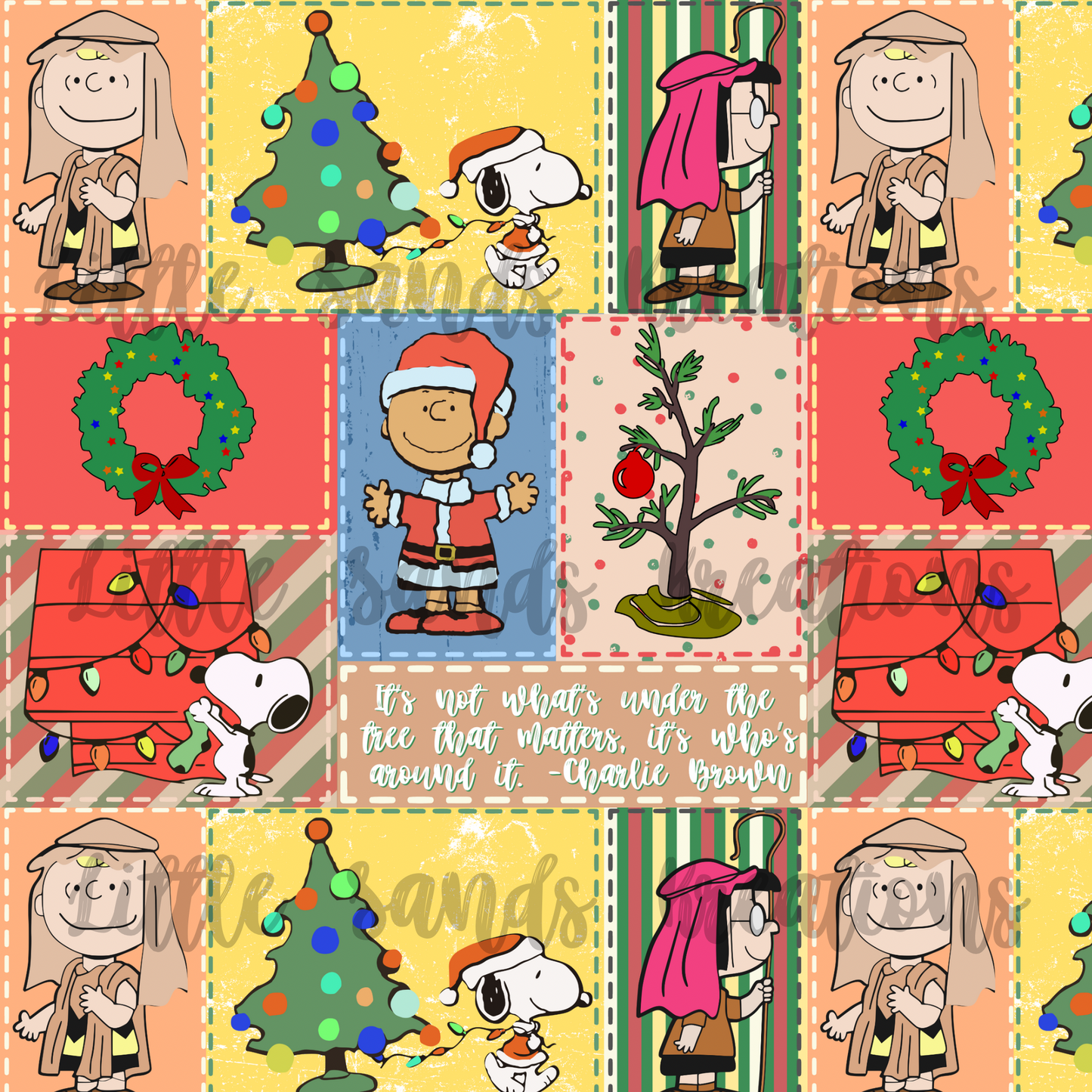 Charlie Brown Christmas patchwork
