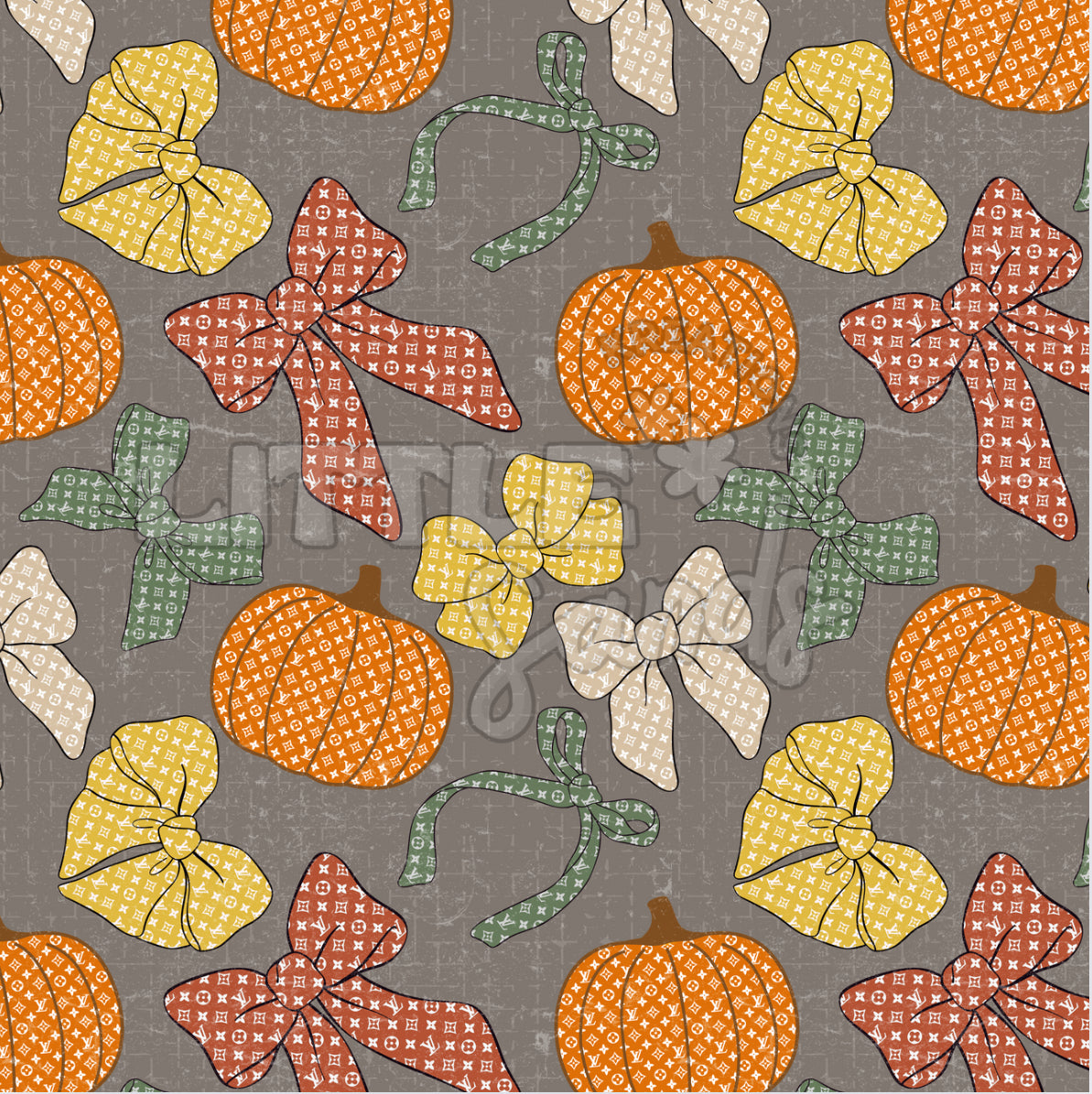 Fall bows-gray brown