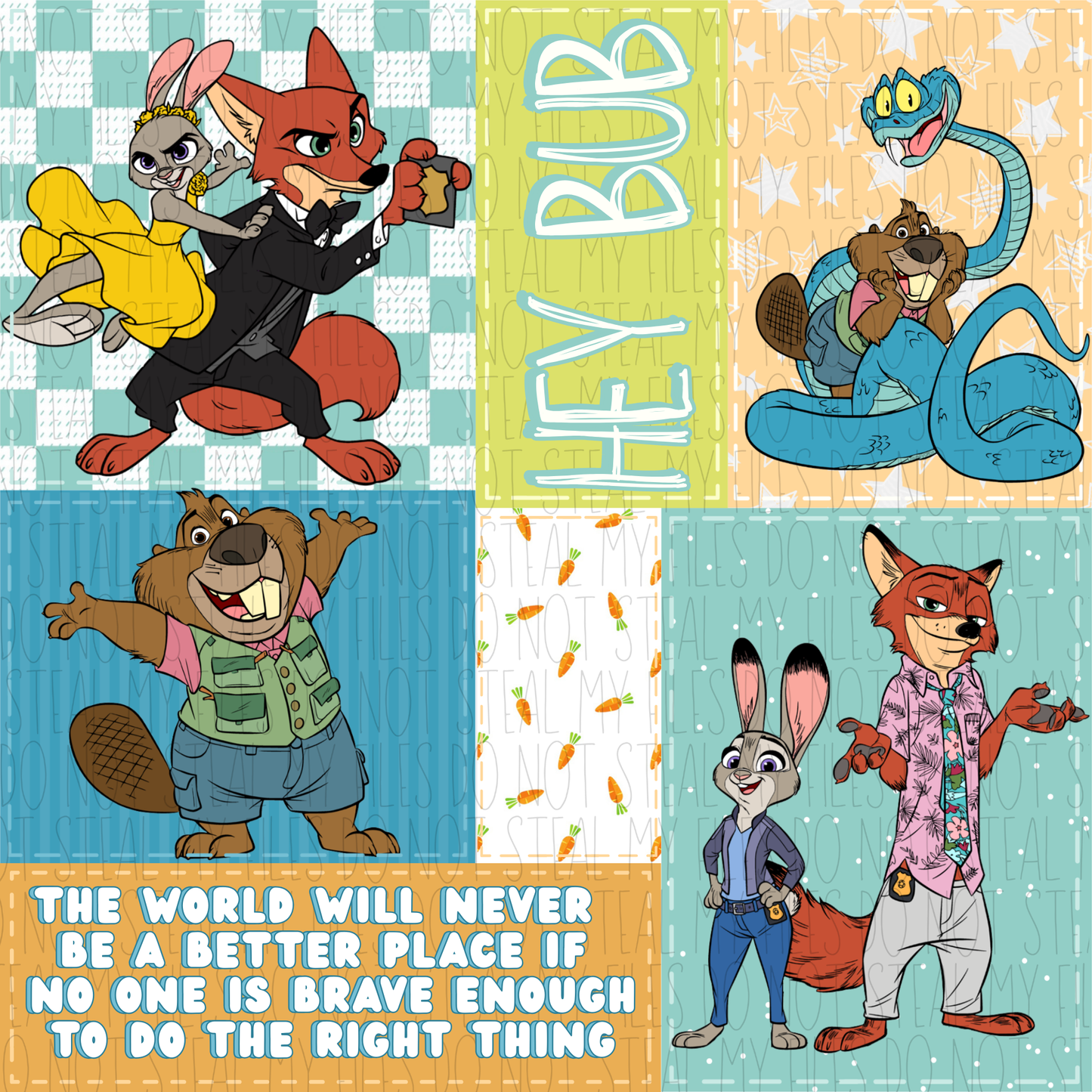 Zoo friends patchwork