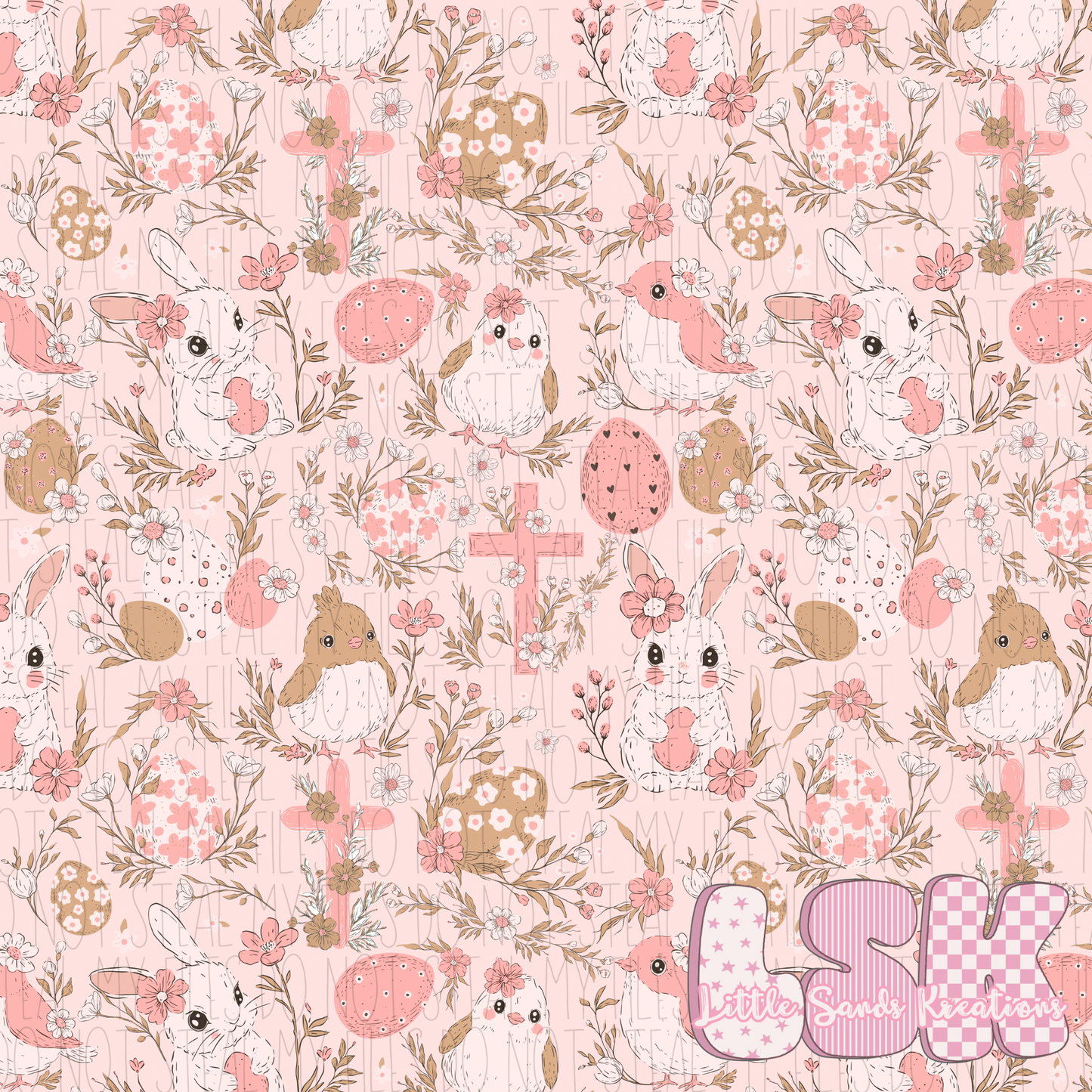 Pink Easter floral