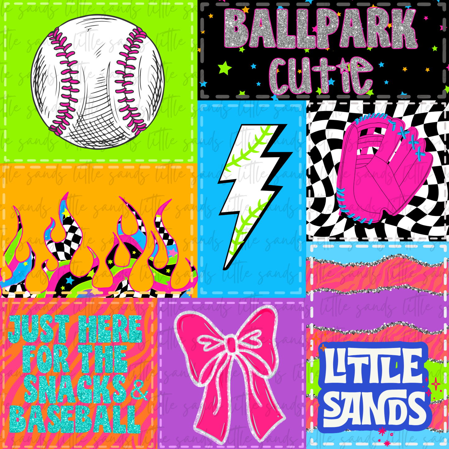 Ballpark cute patchwork