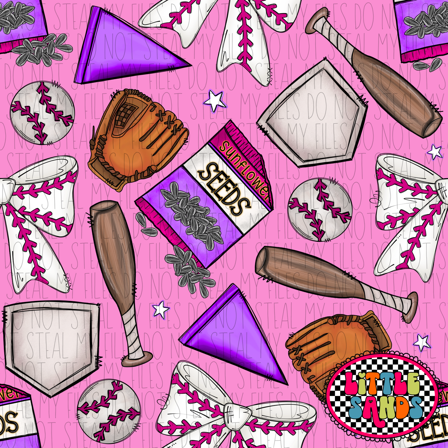 Baseball-purple