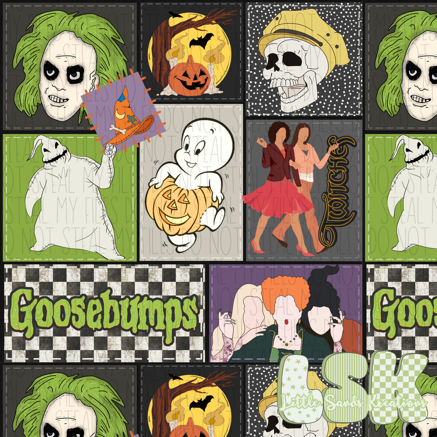 Halloween mashup patchwork