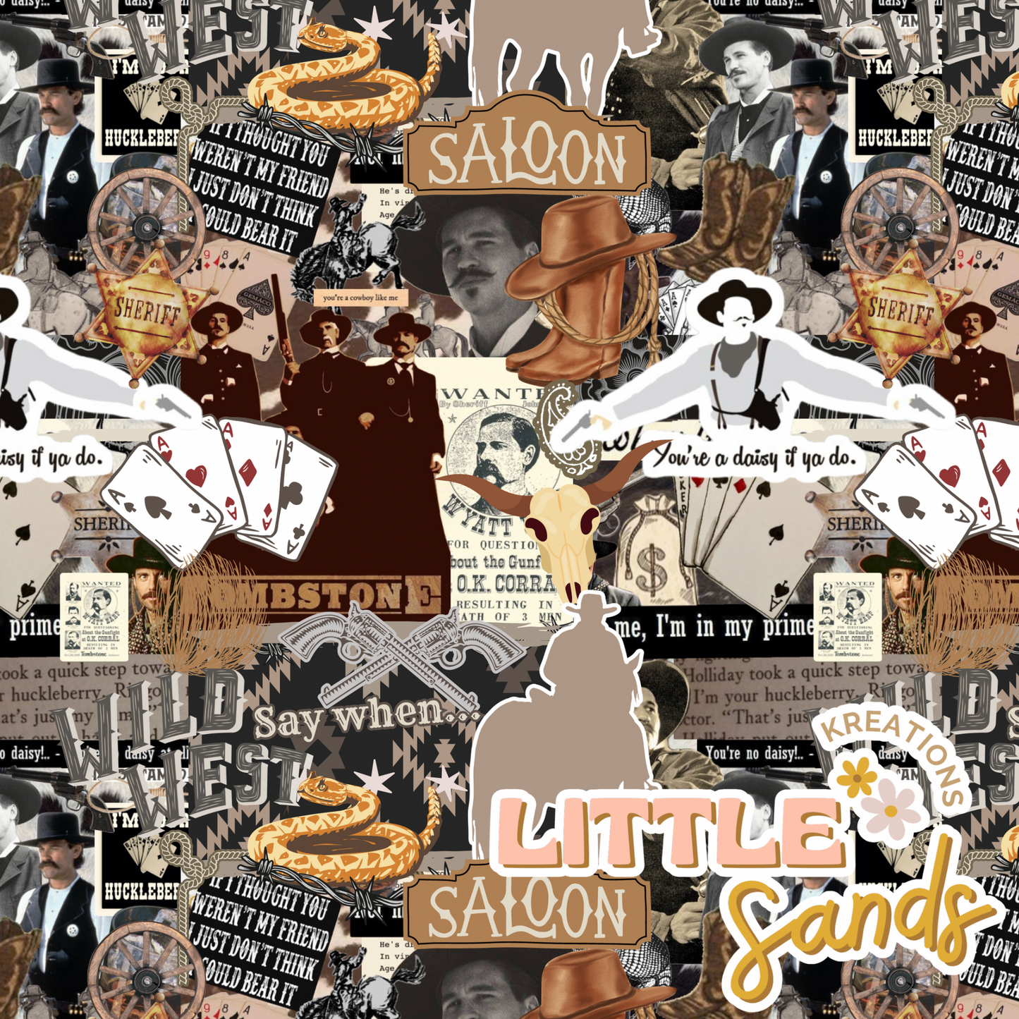 I’m your huckleberry collage