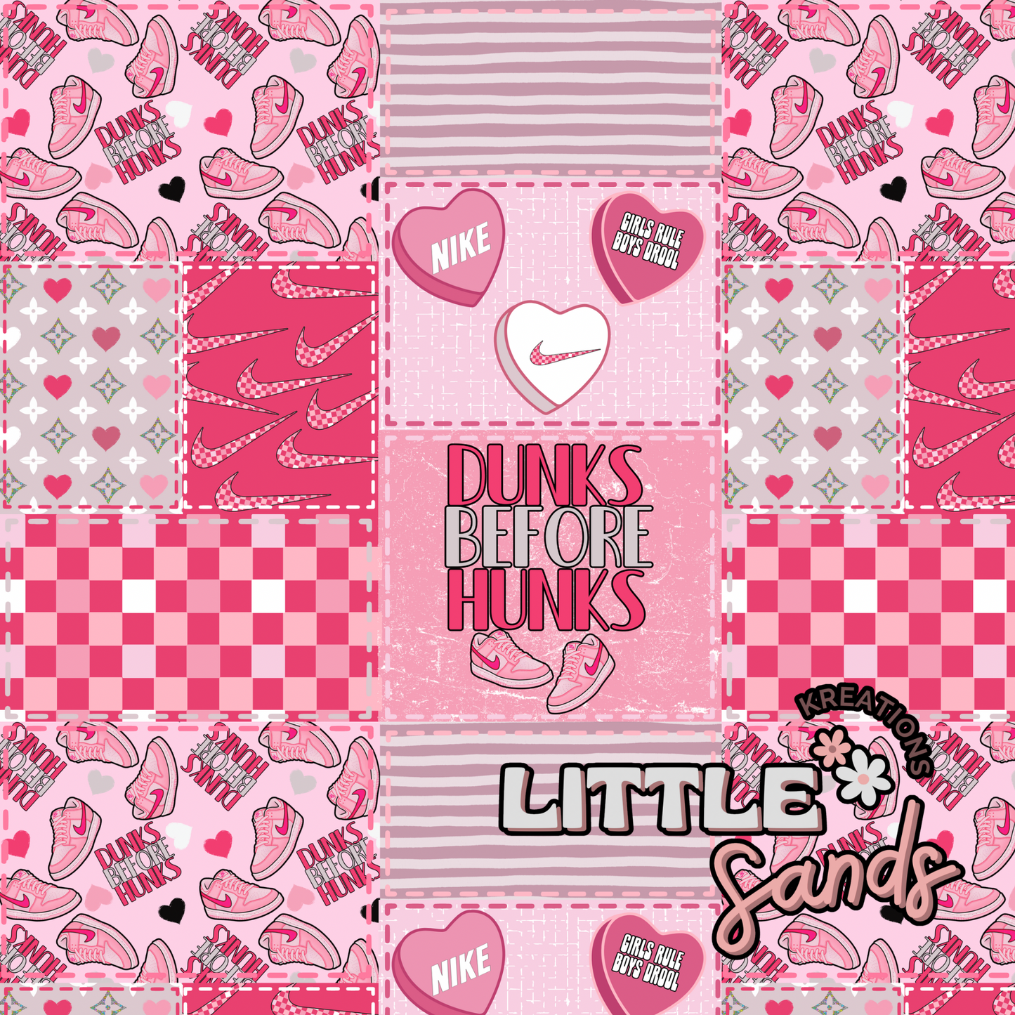 Dunk before hunk patchwork and matching coord