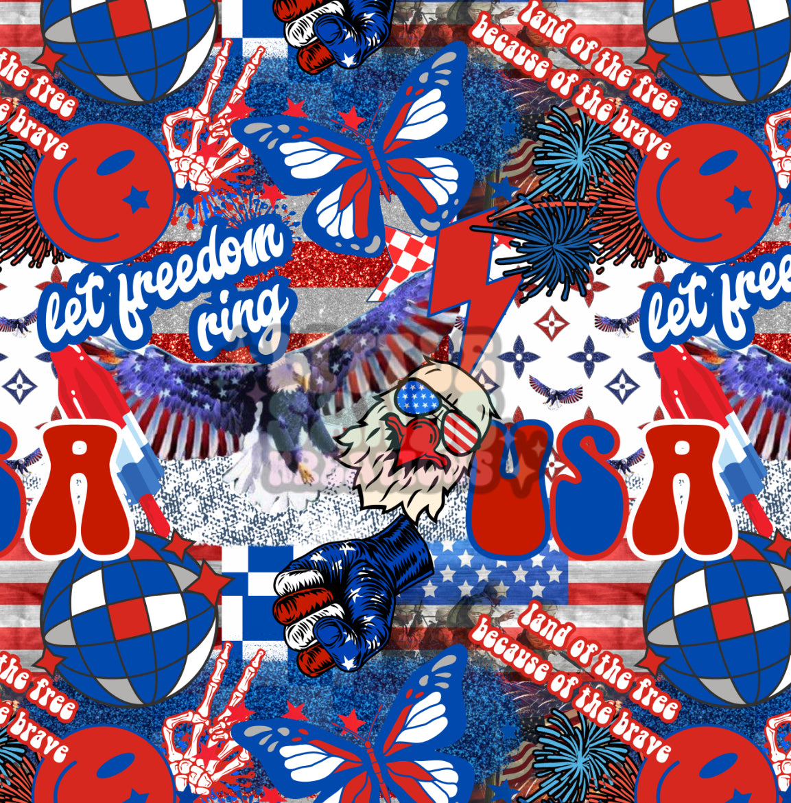 Patriotic collage