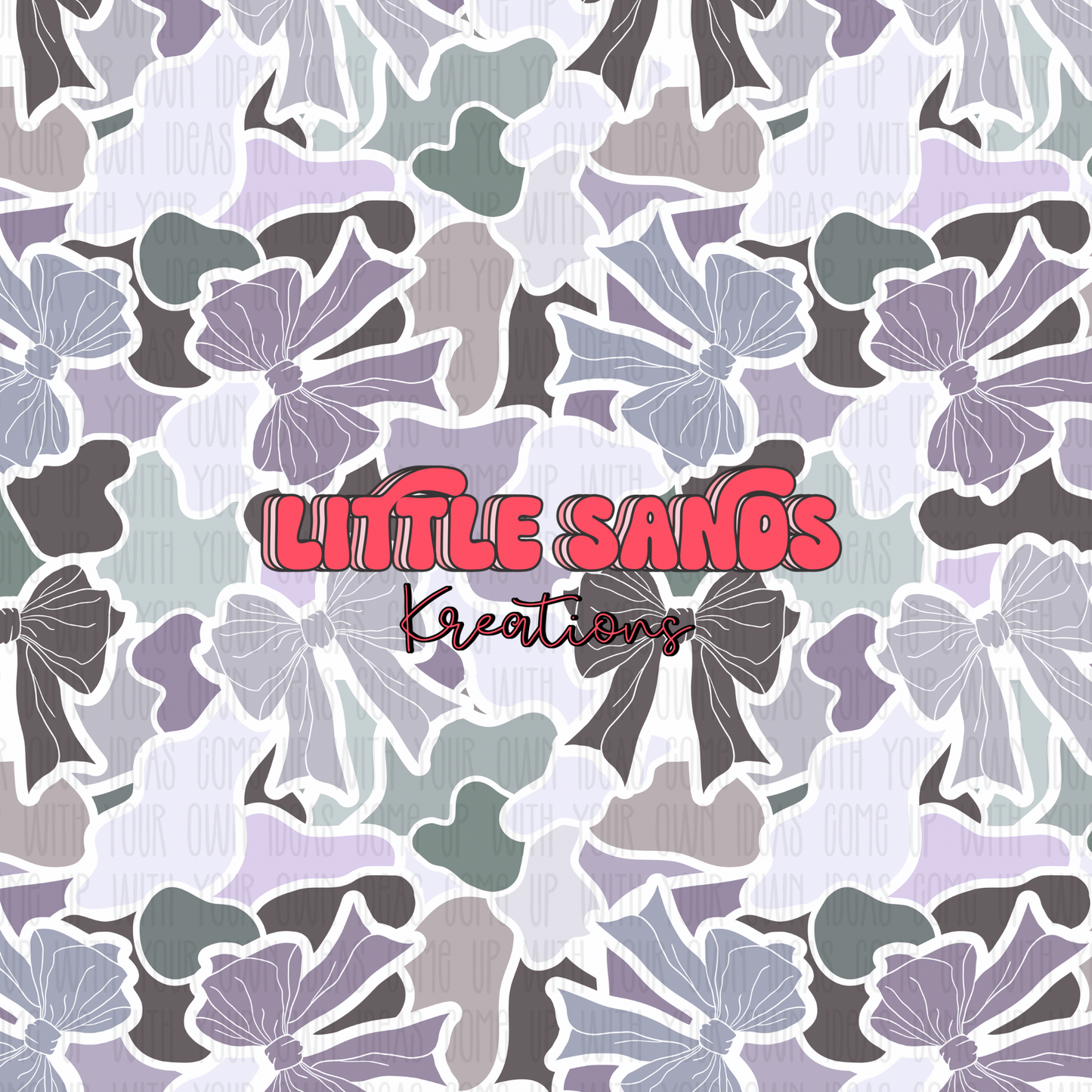 Camo bows-purple