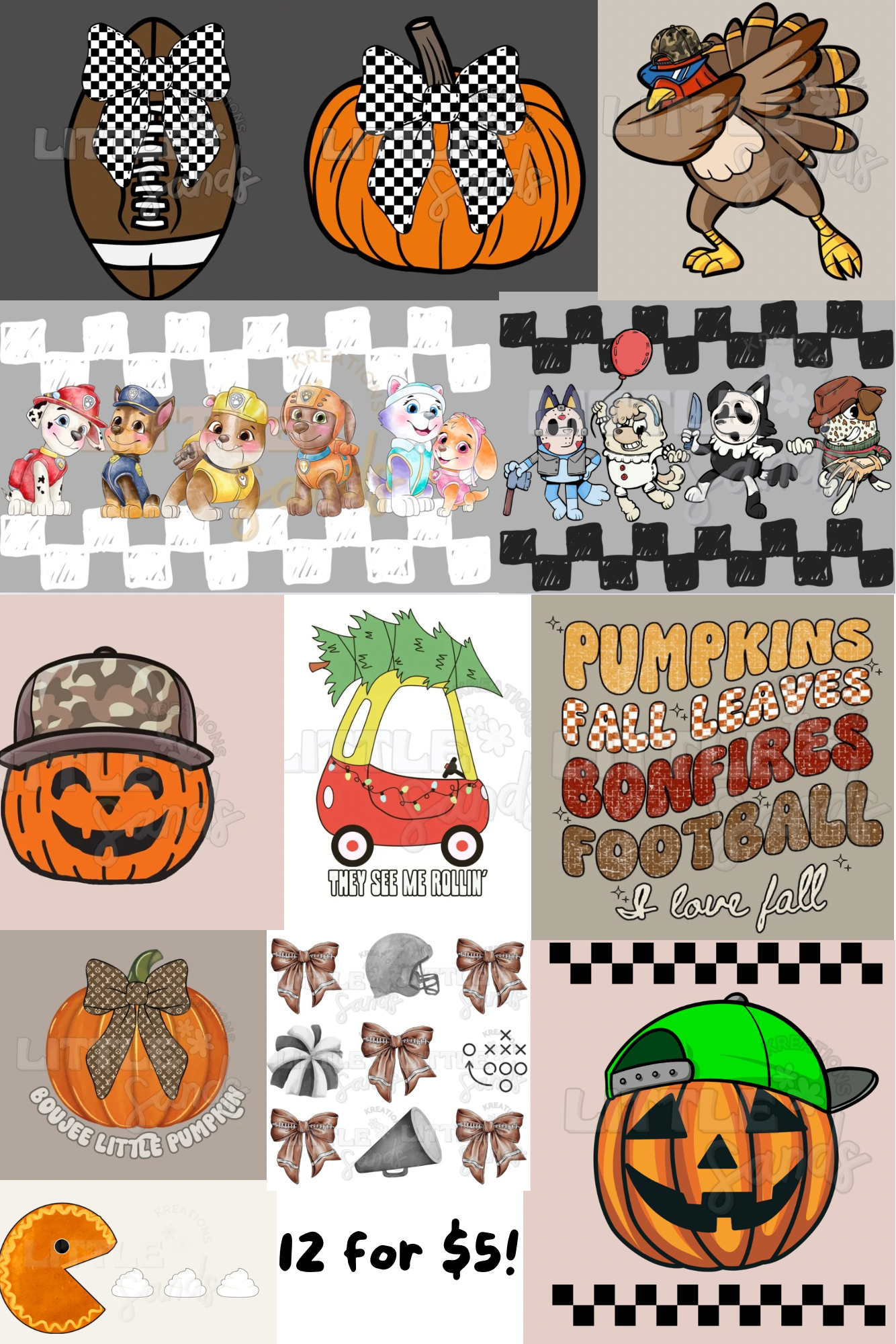 Site exclusive PNG bundle—12 for $8.00!
