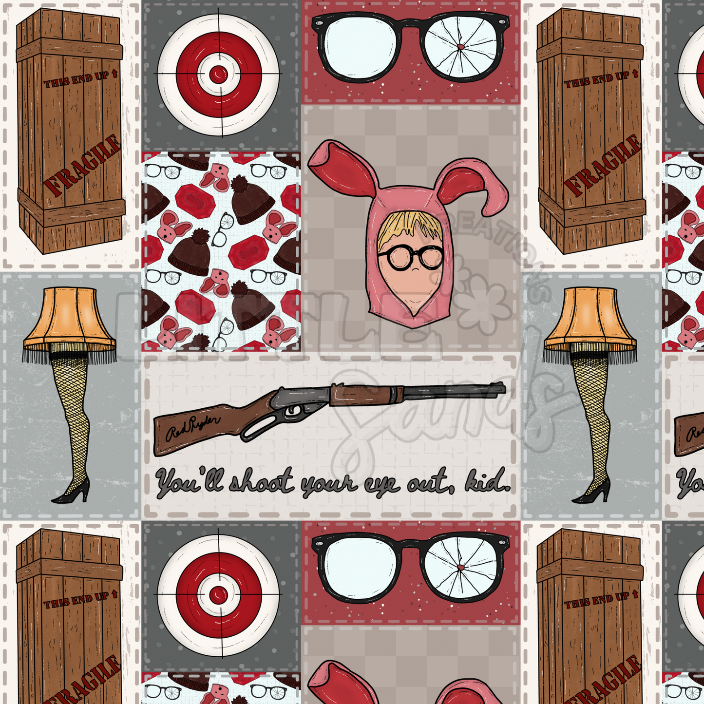 Christmas story patchwork