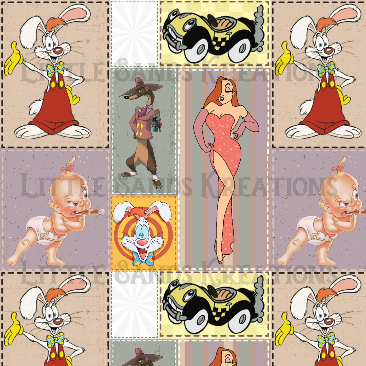 Roger rabbit patchwork
