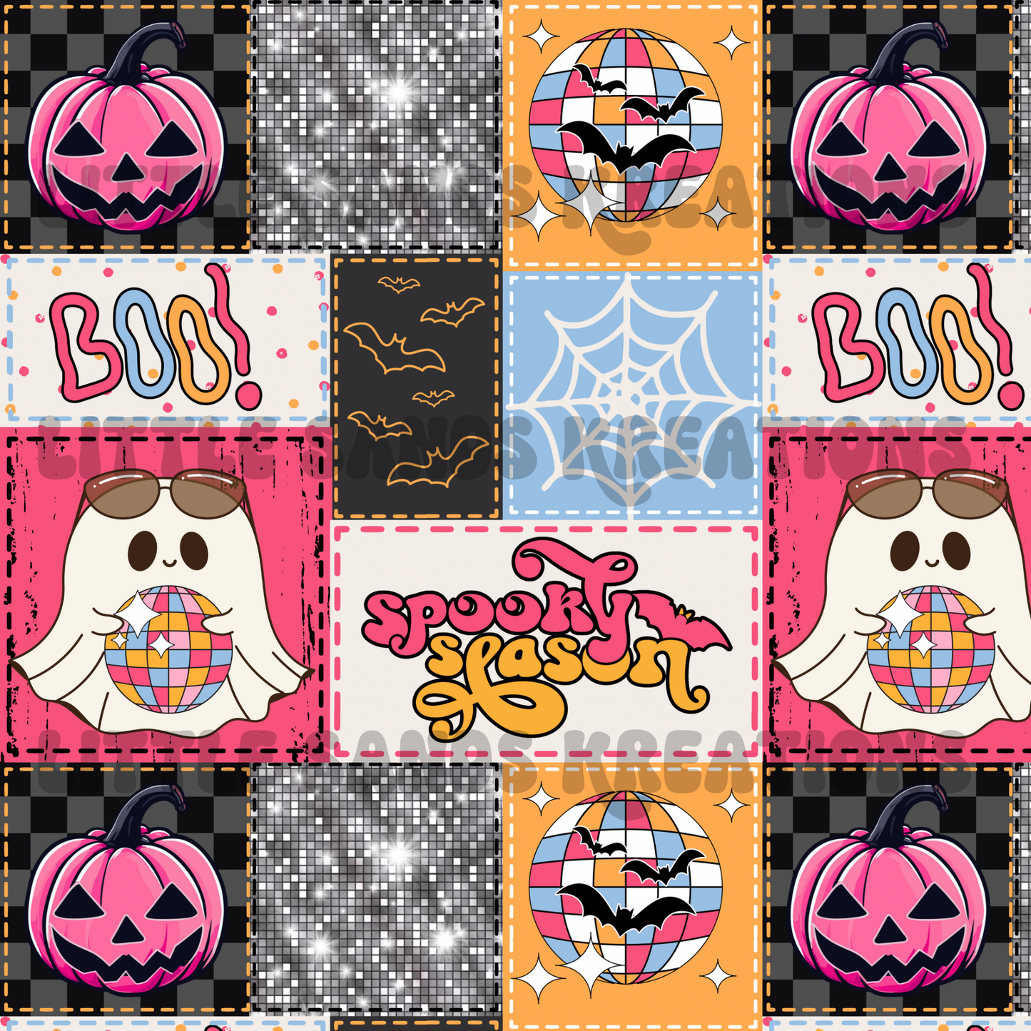 Disco ghostie patchwork