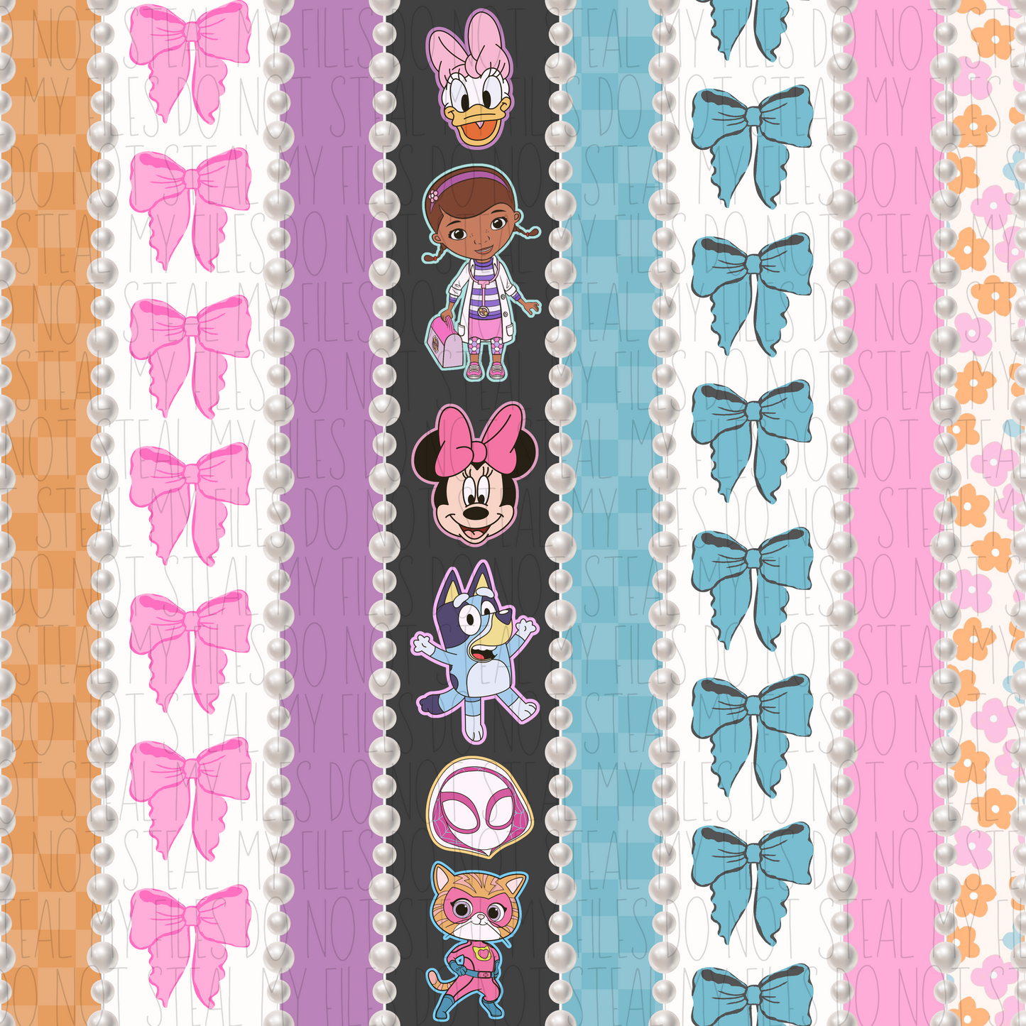 Girl gang bow stripes