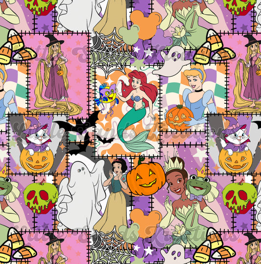 Princess Halloween patchwork