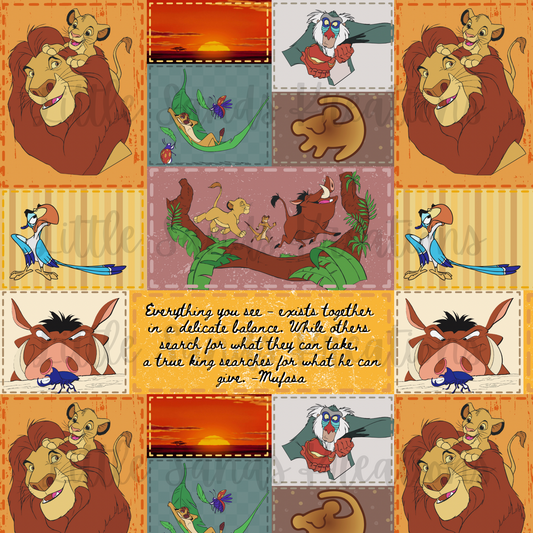 Lion patchwork
