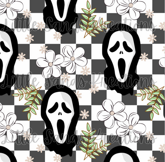 Ghostface floral checks