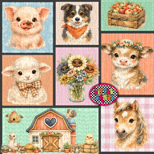 Farm animal patchwork