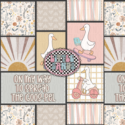 On my way to spread the goospel