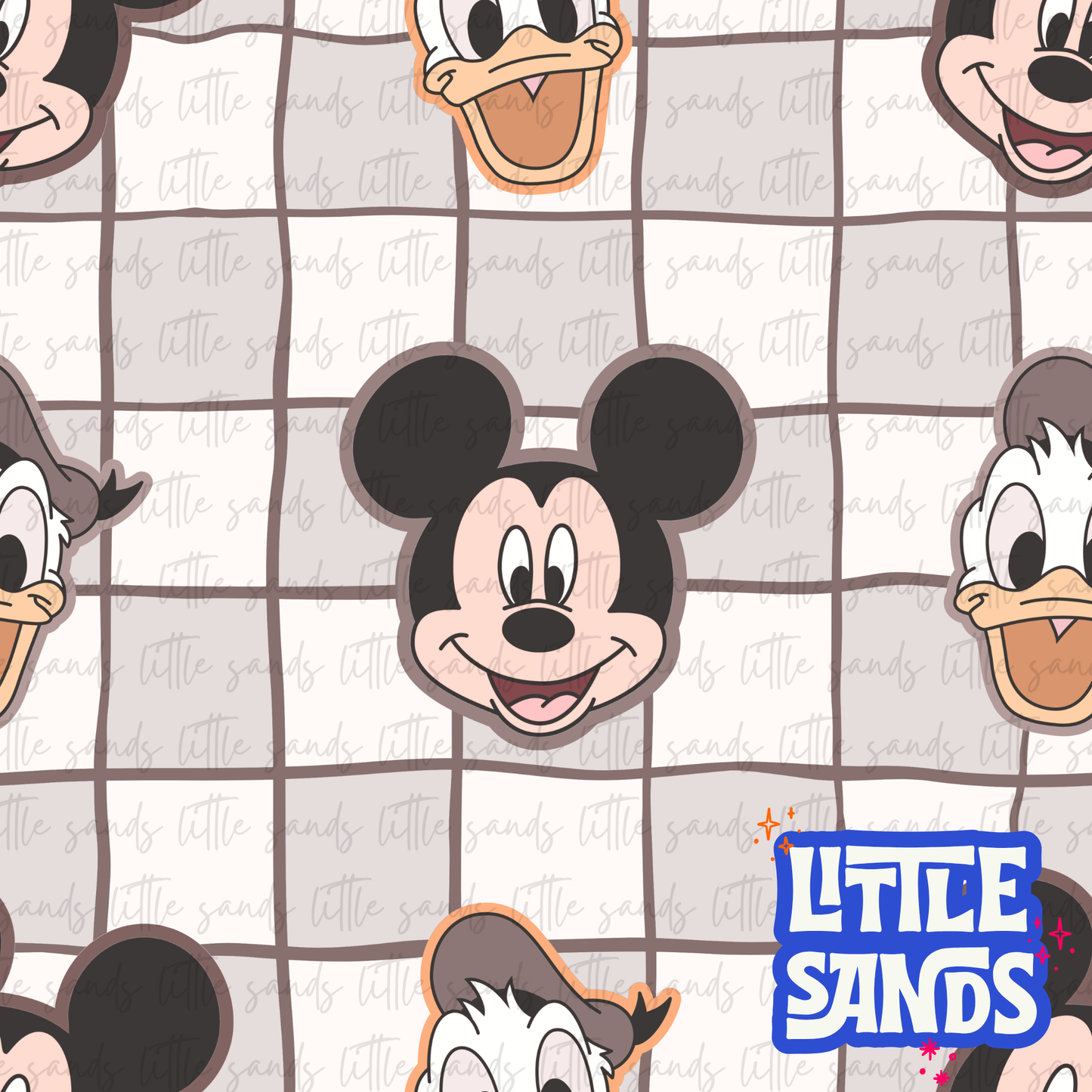 Mouse checks-tan