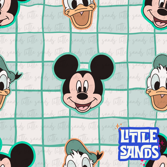 Mouse checks-teal
