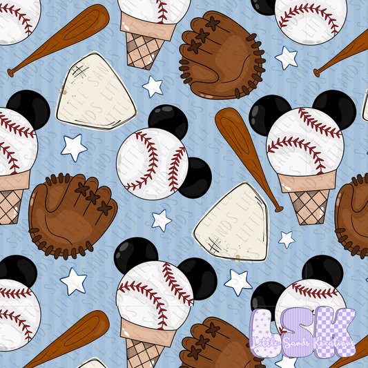 Boy mouse baseball