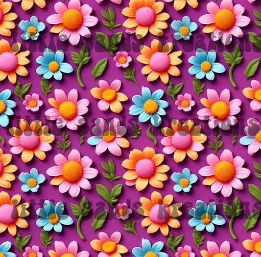 3D floral