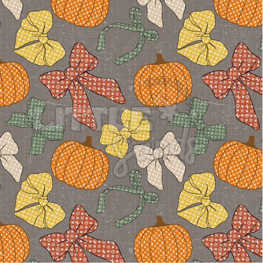 Fall bows-gray brown