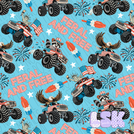 Feral but free monster trucks