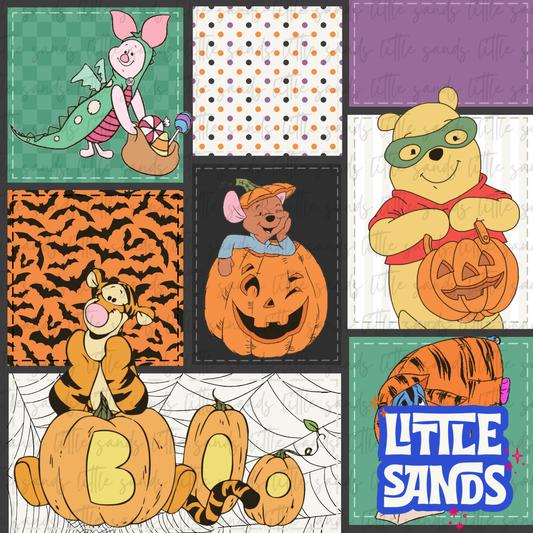 Spooky bear patchwork