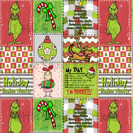 Green guy patchwork