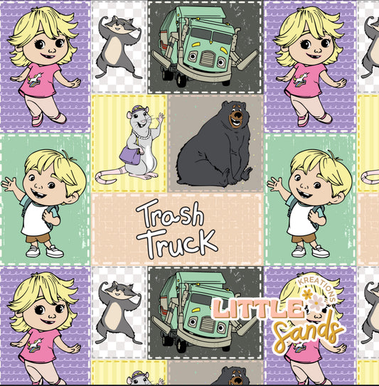 Trash truck patchwork