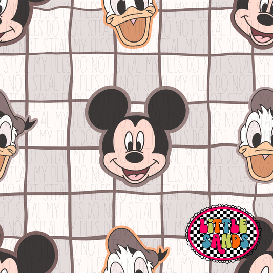 Mouse friends checkers/bundle