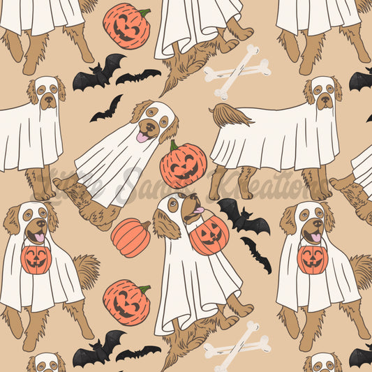 Spooky retrievers seamless