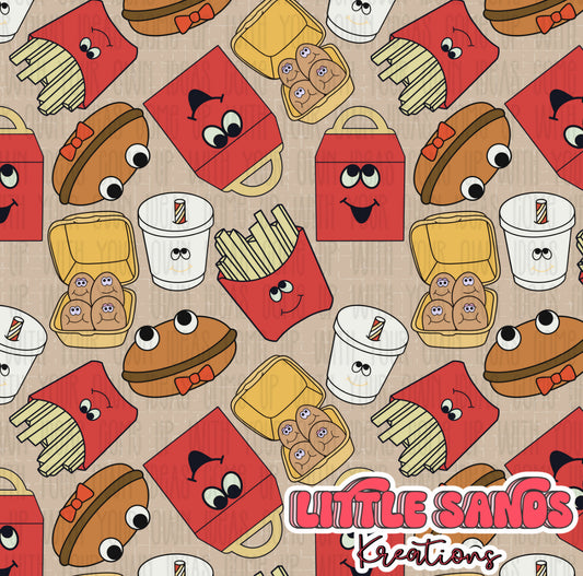 Happy meal seamless + matching PNG