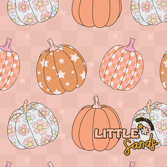 Retro pumpkin seamless