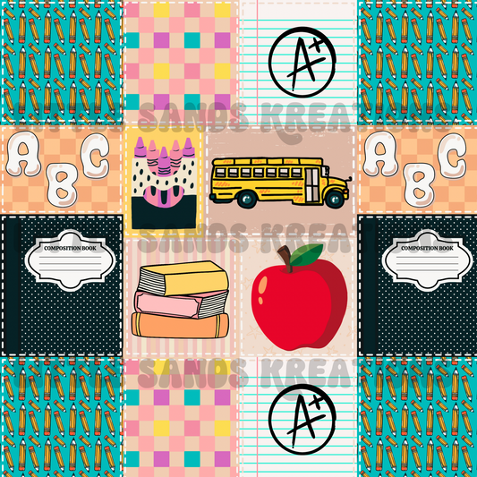 Back 2 school patchwork