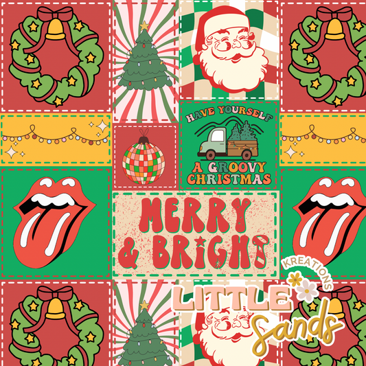 Groovy Christmas patchwork
