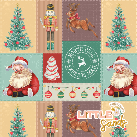 Vintage christmas patchwork