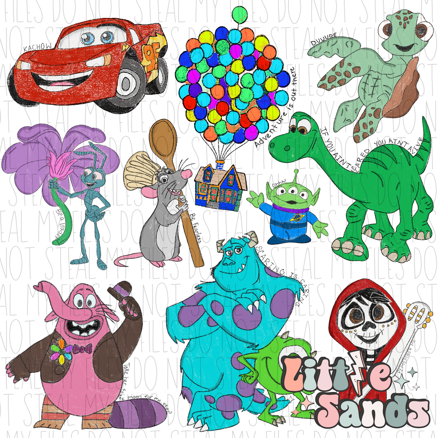 Chalk characters PNG